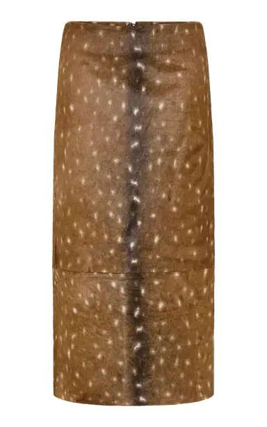 St. Agni Fawn-Patterned Leather Midi Skirt | Thumbnail 7 St. Agni Fawn-Patterned Leather Midi Skirt | Thumbnail 7