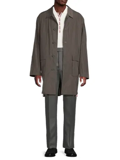 Thom Browne Men's Packable Smock Logo Jacket - Dark Grey - Size XXL | Thumbnail 2