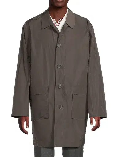 Thom Browne Men's Packable Smock Logo Jacket - Dark Grey - Size XXL | Thumbnail 3