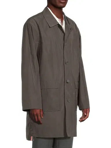 Thom Browne Men's Packable Smock Logo Jacket - Dark Grey - Size XXL | Thumbnail 4