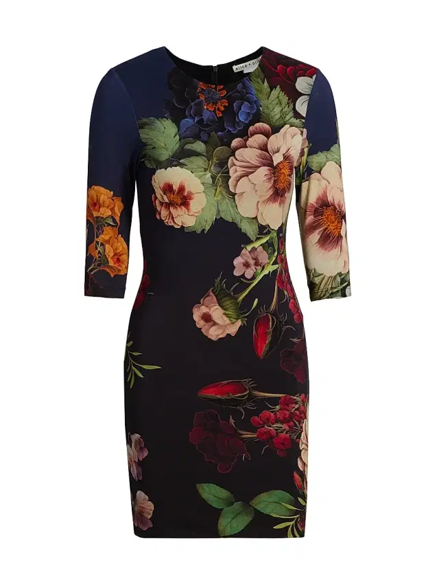 ALICE + OLIVIA Women's Delora Floral Sheath Minidress - Magic Garden Gradient