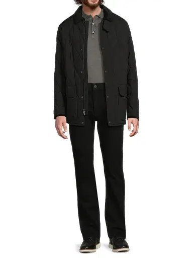 Ralph Lauren Purple Label Men's Carleton Quilted Down Jacket - Polo Black - Size XL | Thumbnail 2