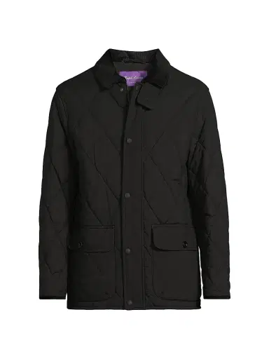 Ralph Lauren Purple Label Men's Carleton Quilted Down Jacket - Polo Black - Size XL | Thumbnail 1