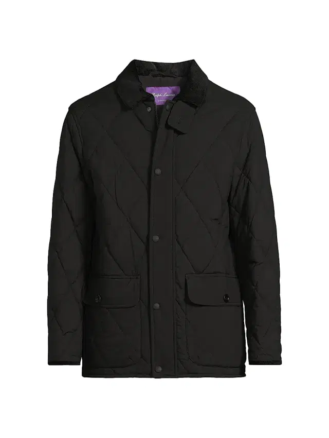Ralph Lauren Purple Label Men's Carleton Quilted Down Jacket - Polo Black