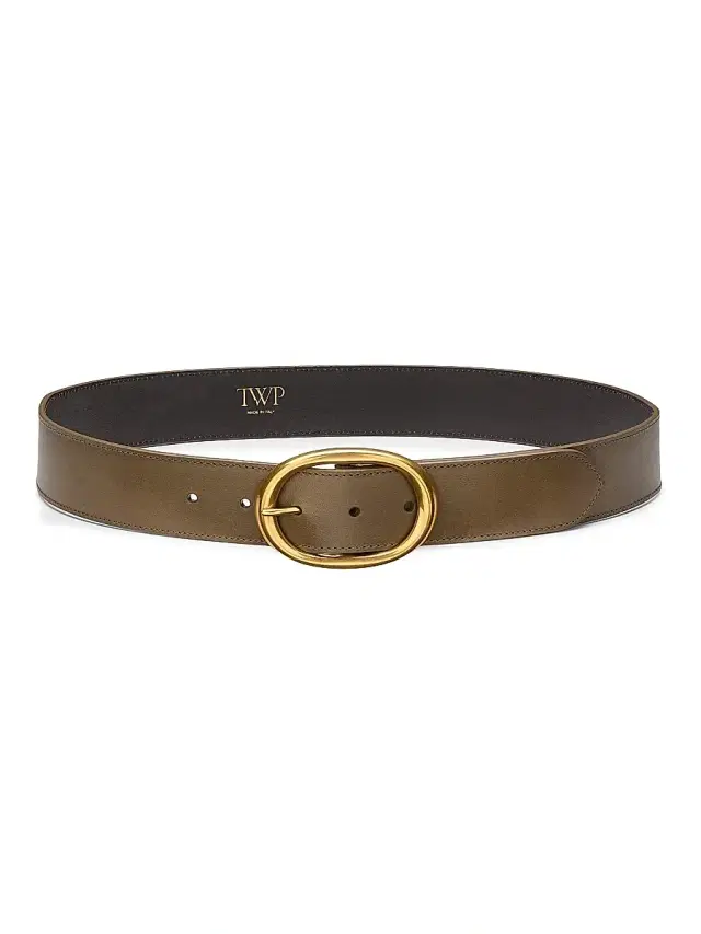 TWP Women's Wide Leather Belt - Mink