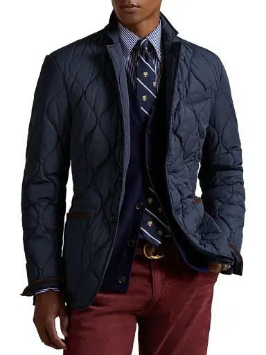Polo Ralph Lauren Men's Eastham Quilted Button-Front Field Jacket - Collection Navy | Thumbnail 3 Polo Ralph Lauren Men's Eastham Quilted Button-Front Field Jacket - Collection Navy | Thumbnail 3