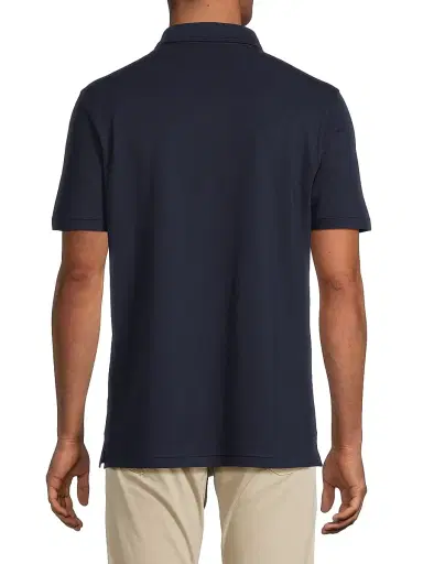Ralph Lauren Purple Label Men's Cotton-Cashmere Piqué Polo Shirt - Classic Chairman Navy - Size XXL | Thumbnail 5