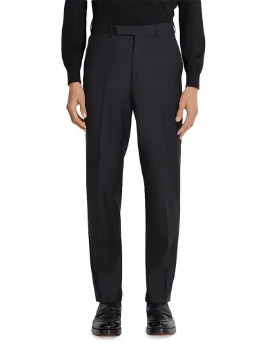 Zegna Men's Trofeo Wool Pants - Black - Size 48 | Thumbnail 2 Zegna Men's Trofeo Wool Pants - Black - Size 48 | Thumbnail 2