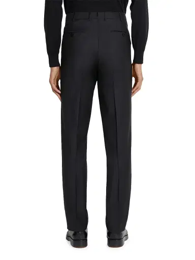 Zegna Men's Trofeo Wool Pants - Black - Size 48 | Thumbnail 4 Zegna Men's Trofeo Wool Pants - Black - Size 48 | Thumbnail 4