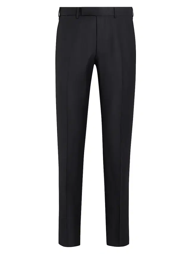 ZEGNA Men's Trofeo Wool Pants - Black