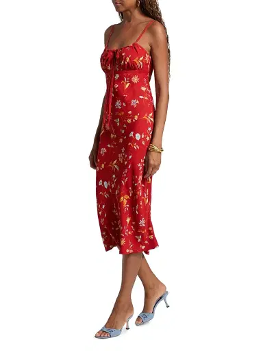 Reformation Women's Camira Crepe Midi-Dress | Thumbnail 4 Reformation Women's Camira Crepe Midi-Dress | Thumbnail 4