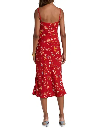 Reformation Women's Camira Crepe Midi-Dress | Thumbnail 5 Reformation Women's Camira Crepe Midi-Dress | Thumbnail 5