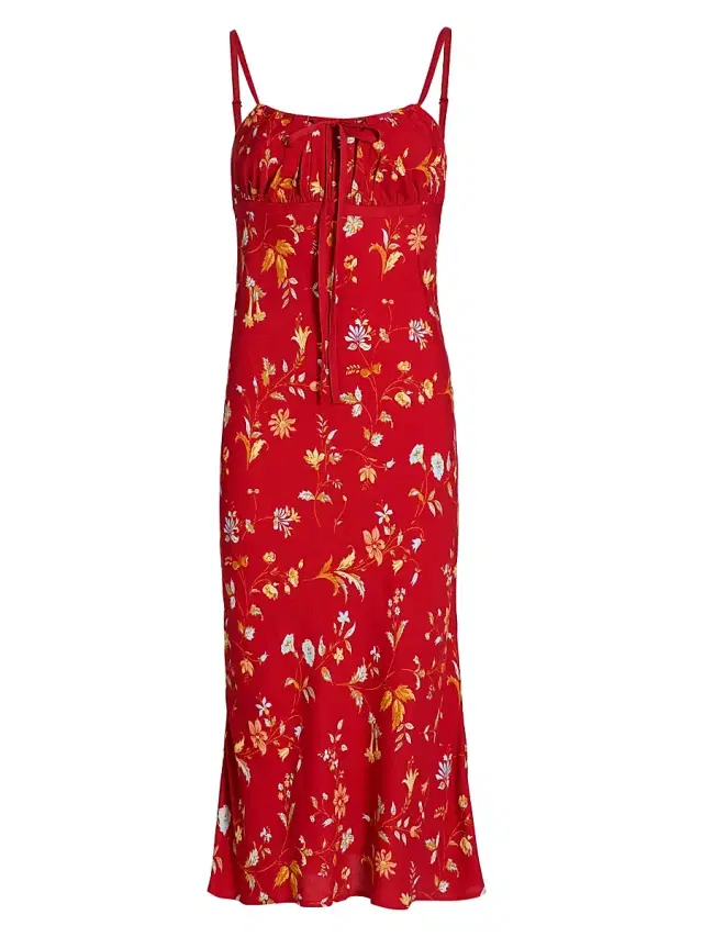 Reformation Women's Camira Crepe Midi-Dress - Borsa