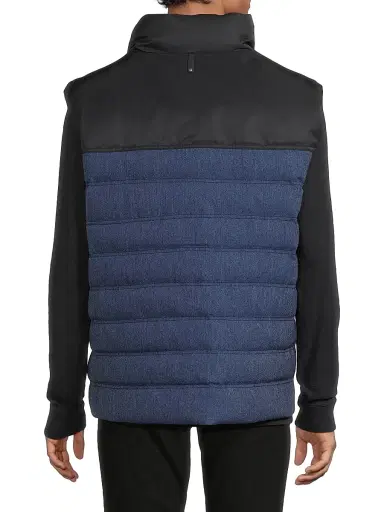 Mackage Men's Brody Denim Down Vest - Medium Denim - Size 46 | Thumbnail 5