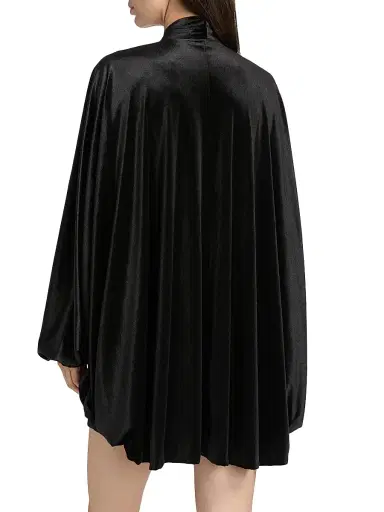 AZEEZA Women's Emlyn Velvet Minidress - Black | Thumbnail 5