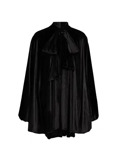 AZEEZA Women's Emlyn Velvet Minidress - Black | Thumbnail 1