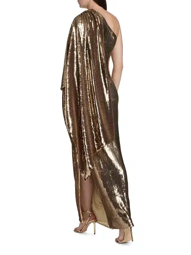 PRABAL GURUNG Women's Sari Sequined One-Shoulder Gown | Thumbnail 5