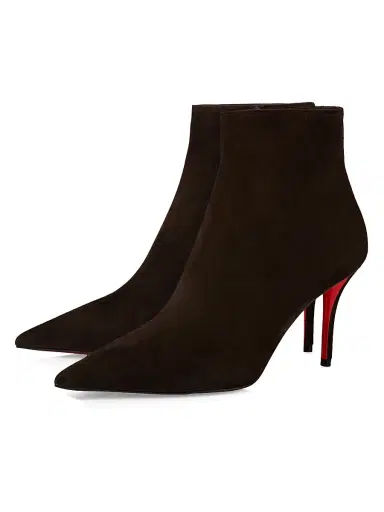 Christian Louboutin Women's Miss Z 80MM Boots - Cafe - Size 12 | Thumbnail 2 Christian Louboutin Women's Miss Z 80MM Boots - Cafe - Size 12 | Thumbnail 2