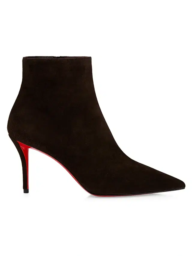 Christian Louboutin Women's Miss Z 80MM Boots - Cafe