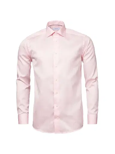 Eton Men's Cotton-Twill Contemporary-Fit Dress Shirt - Pink - Size 18.5 | Thumbnail 2 Eton Men's Cotton-Twill Contemporary-Fit Dress Shirt - Pink - Size 18.5 | Thumbnail 2