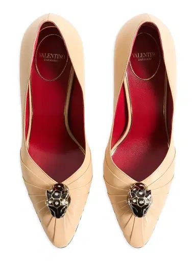 Valentino Garavani Women's Panthea Goatskin 105MM Pumps - Red | Thumbnail 11 Valentino Garavani Women's Panthea Goatskin 105MM Pumps - Red | Thumbnail 11