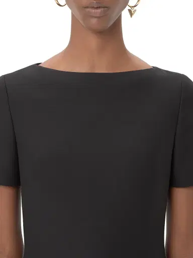 Valentino Garavani Women's Crepe Couture Short Dress - Black | Thumbnail 5 Valentino Garavani Women's Crepe Couture Short Dress - Black | Thumbnail 5
