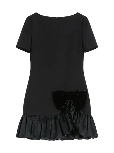 Valentino Garavani Women's Crepe Couture Short Dress - Black | Thumbnail 1 Valentino Garavani Women's Crepe Couture Short Dress - Black | Thumbnail 1