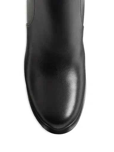 Valentino Garavani Women's Fawcette 90MM Platform Ankle Boots in Calfskin Leather - Black | Thumbnail 5 Valentino Garavani Women's Fawcette 90MM Platform Ankle Boots in Calfskin Leather - Black | Thumbnail 5