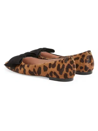 Valentino Garavani Women's Bowow Ballerinas in Pony-Effect Calfskin - Animal Print | Thumbnail 3 Valentino Garavani Women's Bowow Ballerinas in Pony-Effect Calfskin - Animal Print | Thumbnail 3