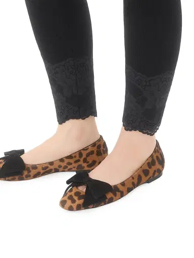 Valentino Garavani Women's Bowow Ballerinas in Pony-Effect Calfskin - Animal Print | Thumbnail 7 Valentino Garavani Women's Bowow Ballerinas in Pony-Effect Calfskin - Animal Print | Thumbnail 7