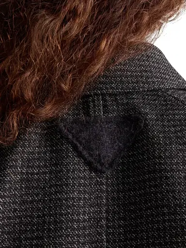 Prada Men's Wool Coat - Black | Thumbnail 5 Prada Men's Wool Coat - Black | Thumbnail 5