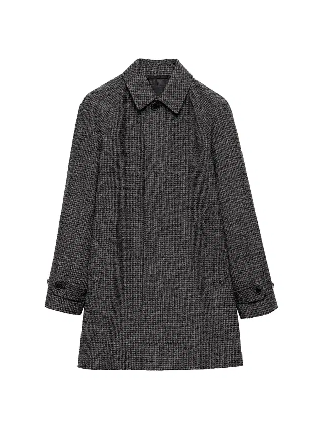 Men's Wool Coat - Black
