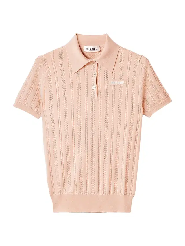 Women's Cashmere Polo Sweater - Pink