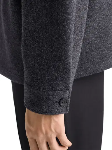 Prada Men's Wool Blend Shirt - Grey | Thumbnail 5 Prada Men's Wool Blend Shirt - Grey | Thumbnail 5