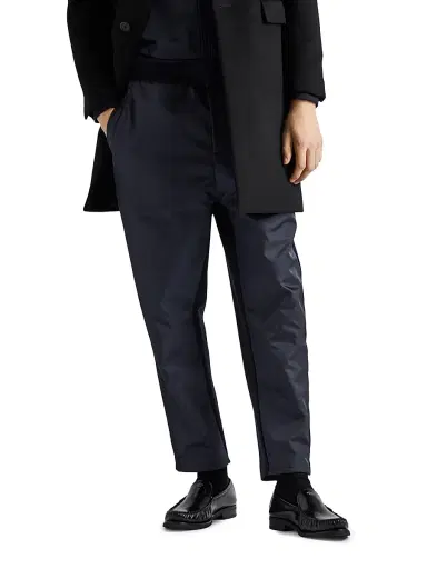 Prada Men's Technical Cotton and Re-Nylon Pants - Blue | Thumbnail 2