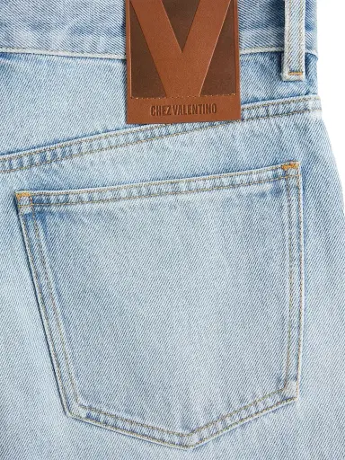 Valentino Garavani Women's Denim Jeans - Denim | Thumbnail 5