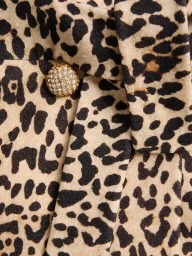 Valentino Garavani Women's Cloth Coat in Animalier Print - Animal Print - Size 6 | Thumbnail 6 Valentino Garavani Women's Cloth Coat in Animalier Print - Animal Print - Size 6 | Thumbnail 6