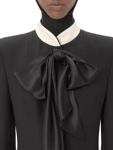Valentino Garavani Women's Crepe Couture Short Dress - Black Champagne - Size 4 | Thumbnail 5