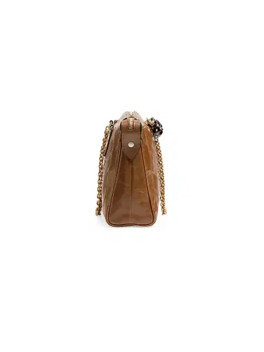 Valentino Garavani Women's Panthea Shoulder Bag in Nappa Leather with Chevron Pattern - Tundra | Thumbnail 6 Valentino Garavani Women's Panthea Shoulder Bag in Nappa Leather with Chevron Pattern - Tundra | Thumbnail 6