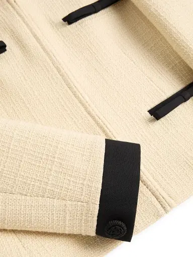Valentino Garavani Women's Plain Wool Tweed Jacket - Almond Black - Size 8 | Thumbnail 6 Valentino Garavani Women's Plain Wool Tweed Jacket - Almond Black - Size 8 | Thumbnail 6