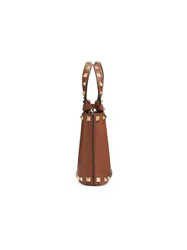 Valentino Garavani Women's Mini Rockstud Top Handle Bag in Grainy Calfskin | Thumbnail 4 Valentino Garavani Women's Mini Rockstud Top Handle Bag in Grainy Calfskin | Thumbnail 4
