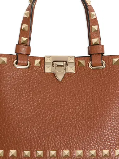 Valentino Garavani Women's Mini Rockstud Top Handle Bag in Grainy Calfskin | Thumbnail 6 Valentino Garavani Women's Mini Rockstud Top Handle Bag in Grainy Calfskin | Thumbnail 6