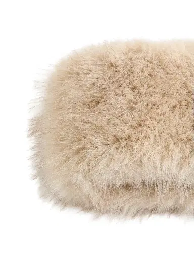 Valentino Garavani Women's Vlogo Signature Faux Fur Headband - Beige - Size Large | Thumbnail 3 Valentino Garavani Women's Vlogo Signature Faux Fur Headband - Beige - Size Large | Thumbnail 3