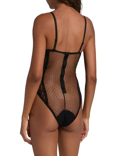 Dolce & Gabbana Women's Body Body Lace Bodysuit - Black - Size XL | Thumbnail 4