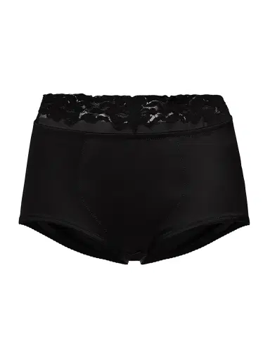 Dolce & Gabbana Women's Brief Silk-Blend Slip Panty - Black - Size XL | Thumbnail 1