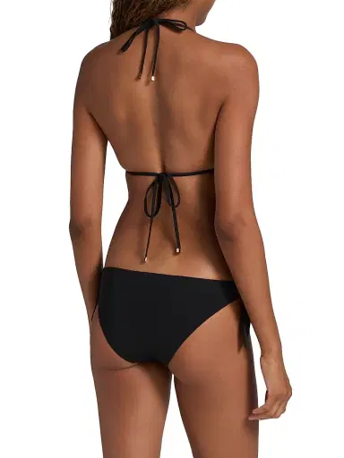 Dolce & Gabbana Women's Jersey Triangle Bikini Top - Nero - Size XL | Thumbnail 4