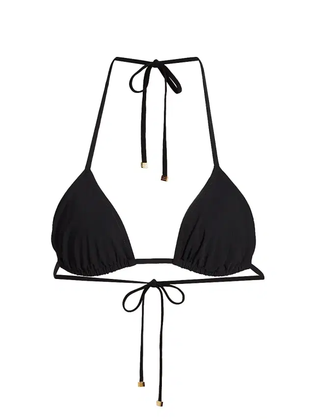 Women's Jersey Triangle Bikini Top - Nero