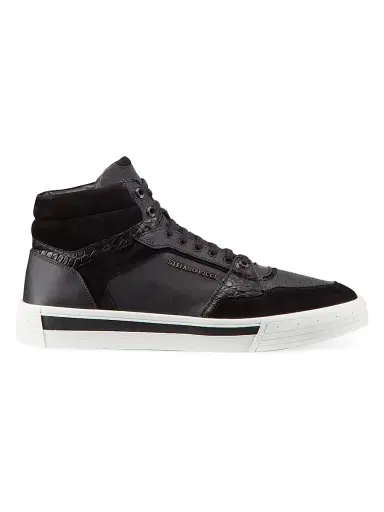 Stefano Ricci Men's Croc and Calf Ankle Boots - Black - Size 8.5 | Thumbnail 1