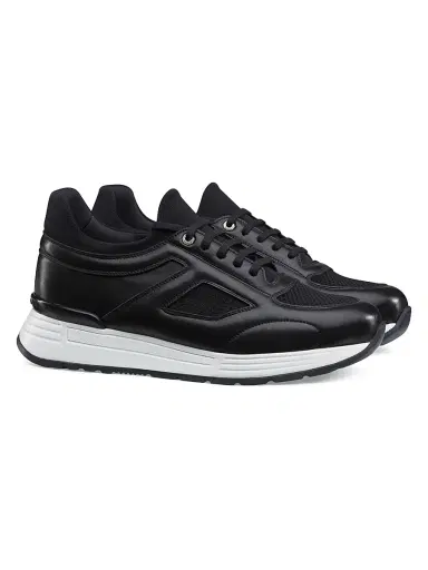 Stefano Ricci Men's Functional Calf Skin Sneakers - Black - Size 12 | Thumbnail 2 Stefano Ricci Men's Functional Calf Skin Sneakers - Black - Size 12 | Thumbnail 2