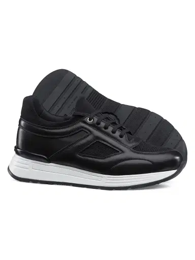 Stefano Ricci Men's Functional Calf Skin Sneakers - Black - Size 12 | Thumbnail 3 Stefano Ricci Men's Functional Calf Skin Sneakers - Black - Size 12 | Thumbnail 3